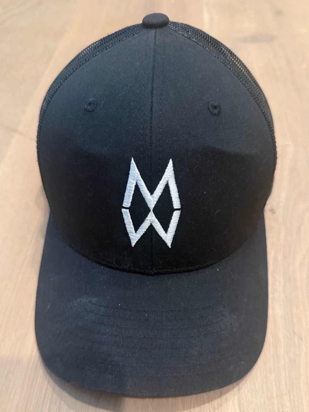 Morgan Wallen Black Baseball Cap with White Geometric Logo